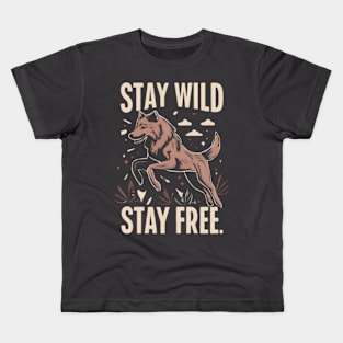 Stay Wild, Free Kids T-Shirt